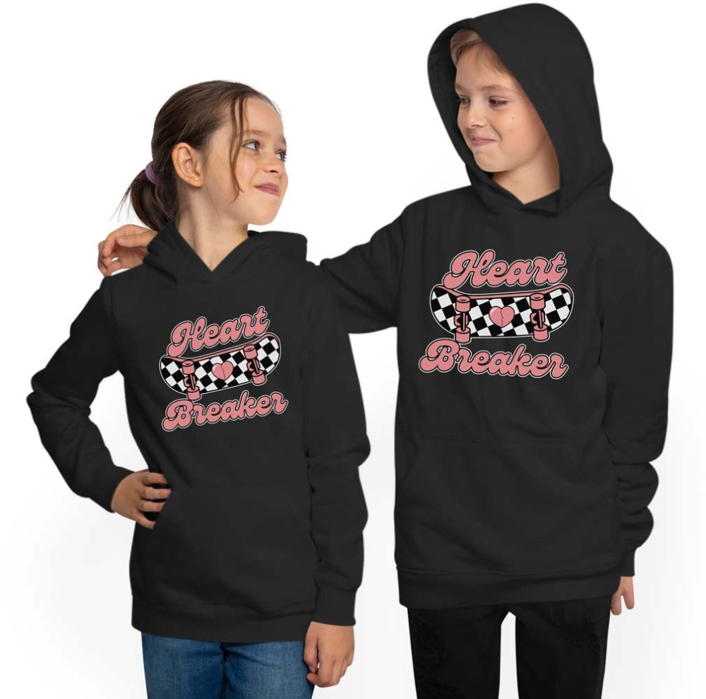Kids Sweater - Skater Hoodie "Heart Breaker" i515